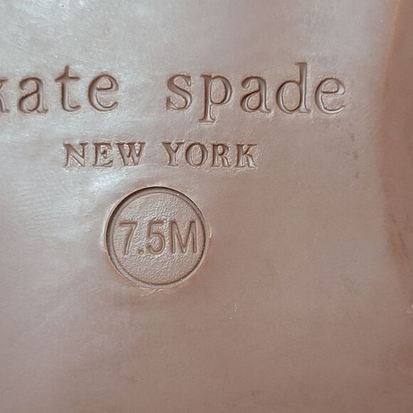 Kate Spade Cece Slide Gold Leather Thong Sandals Shoes Size 7.5 - Picture 8 of 9